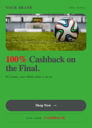 World Cup Final creative