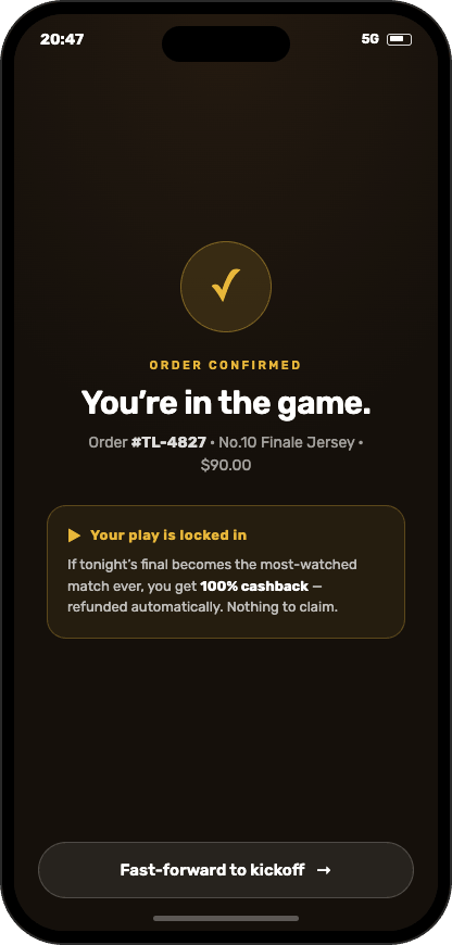 You're in